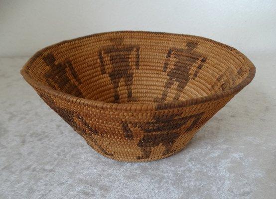 Antique Native American hand woven basket.