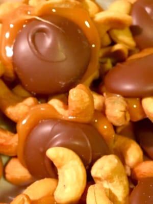 Cashew Turtles from White House Chocolates.