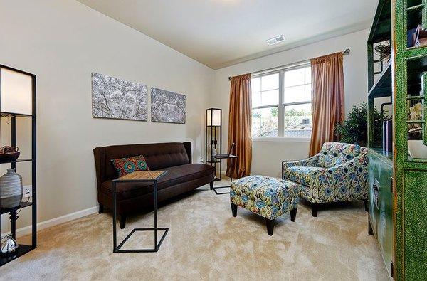 Apartment interior: living room.