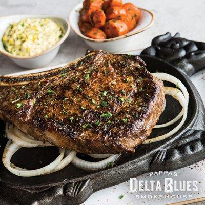 USDA PRIME BONE-IN RIBEYE 22 oz. with salt & pepper or sweet chile rub