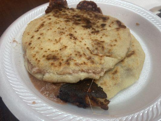 bean and cheese pupusas