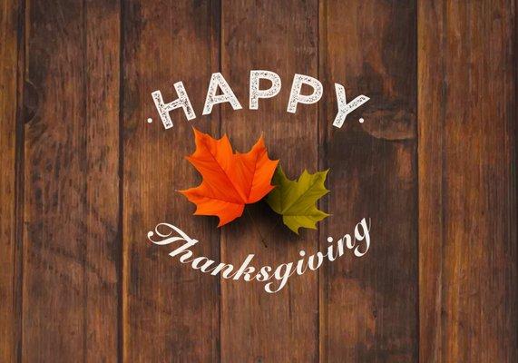 We want to wish you and your family a Happy Thanksgiving! Thank you for being loyal customers!