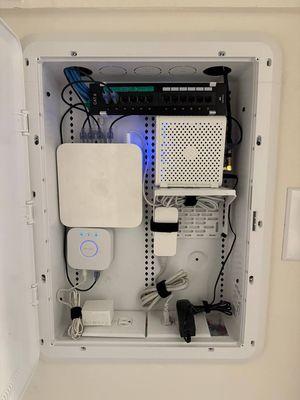 Bay Area residential home network enclosure panel management application by Wiztec. After