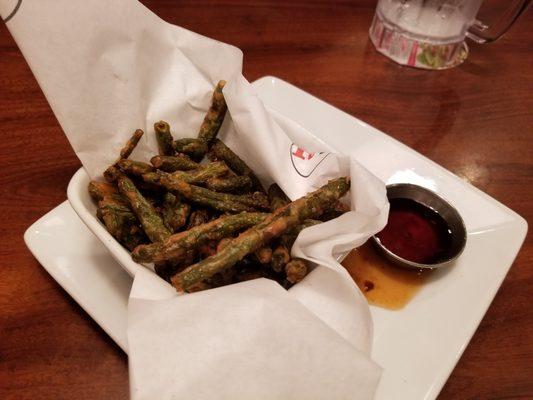 Tempura Green Beans.  I've had three day old salad better.