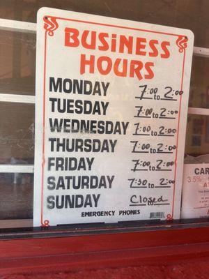 Business hours