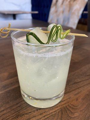 Lemongrass Cucumber Gin Fizz