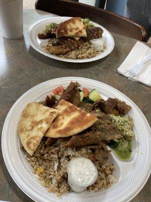 Gyro plate and gyro chicken plate