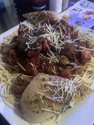 Meatlovers spaghetti