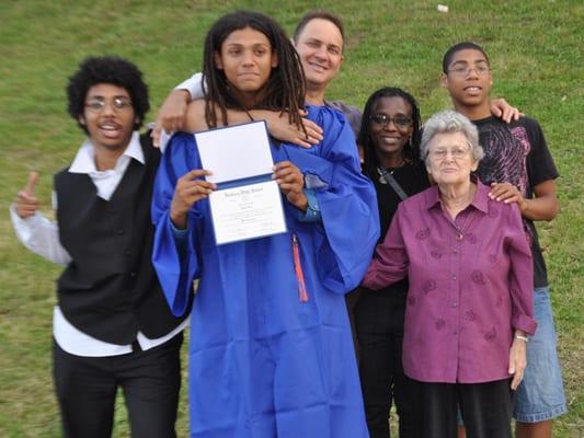 A happy occasion for the Fox family - David graduates!