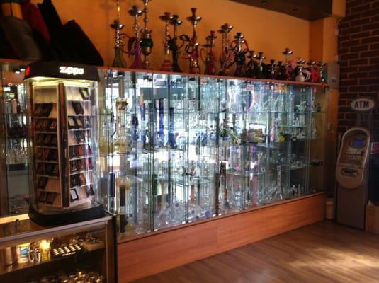 huge selection of waterpipes and hookahs