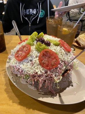 The large Greek salad