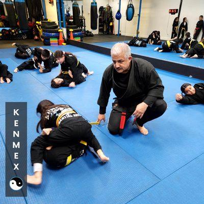 Our Head Instructor Mr. Carlos Macias teaching the 7-9 year old class.