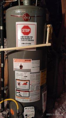 Brand new water heater