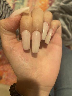 uneven nails!!