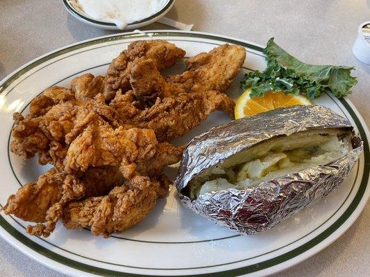 Chicken Tenders and Baked Potato