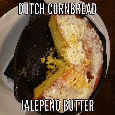 Dutch Cornbread with jalapeño butter