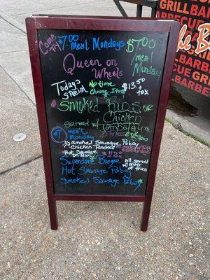 Daily specials