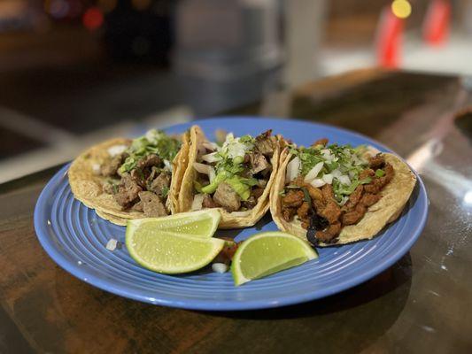 Tacos (Asada, Carnitas, Adobada)