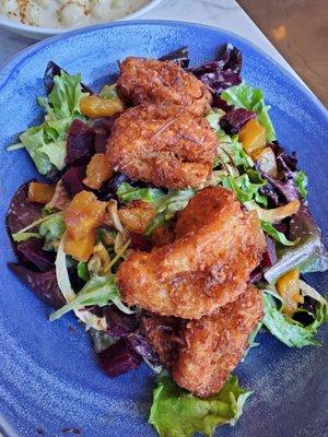 Coconut shrimp salad