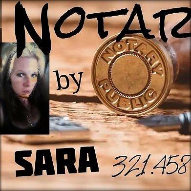 Notary Services by Sara. Call 331.458.2035