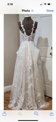 Wedding gown bustles