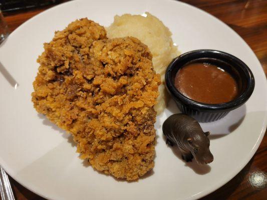 Fried Cube Steak Dinner