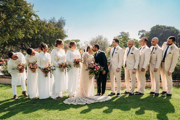 My bridespeople all had different hair types and they each got to pick their preferred hairstyle that made them feel their most beautiful