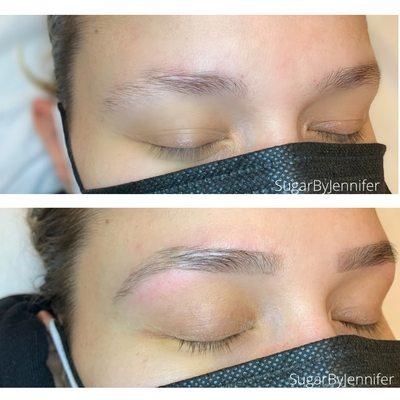 Brow Thread and Customized Tint