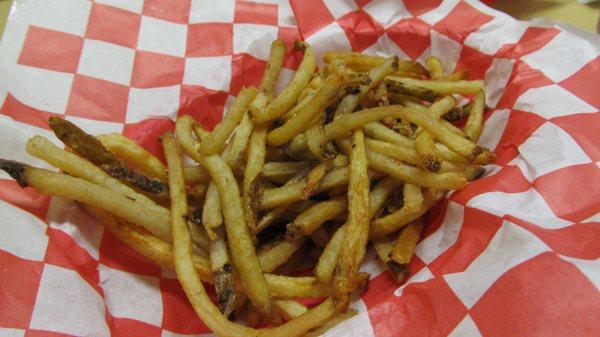 Hand-cut fries.