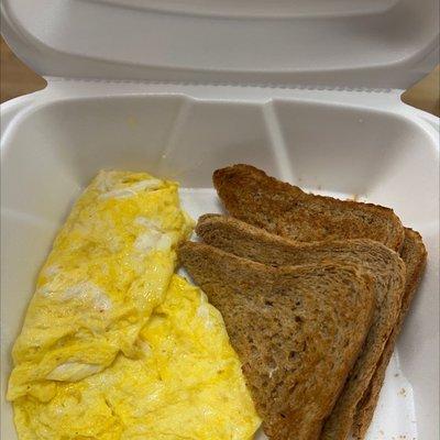 Eggs and toast