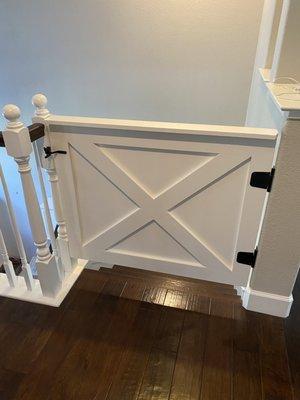 Custom stair gate