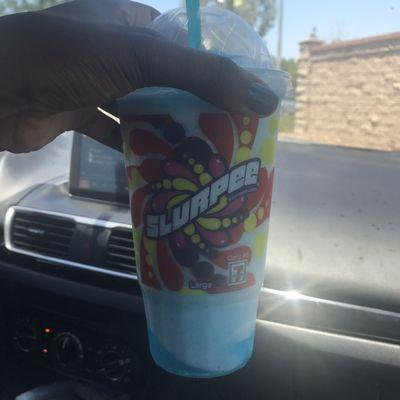 Cotton Candy Slurpee!  So bomb!!