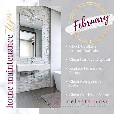 February is here! Check out these home maintenance reminders.