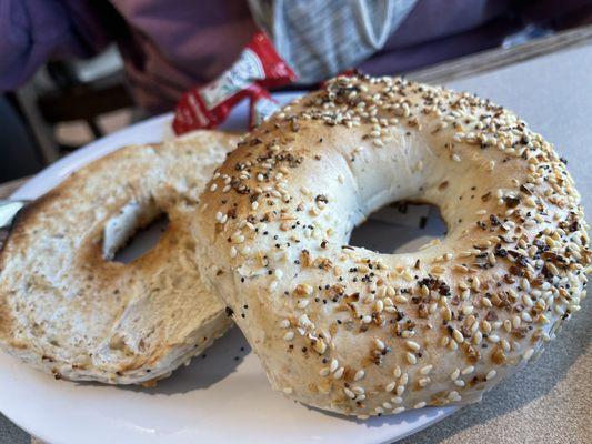 Bagel with Plain Cream Cheese (Just Perfection)