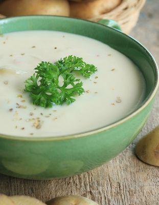 Vichyssoise w Triple Cream Brie & Local Gold Potatoes