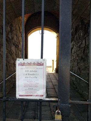 Buy tickets for tours of Fort Adams in the visitor center gift shop.