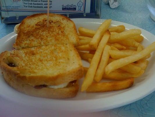 Fried pb&j with bananas...yumm