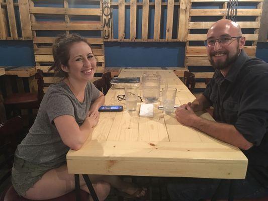 7-19-2017: Mike & Emily at their Private Menu Tasting Dinner