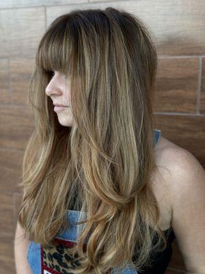 Clients love fresh color & voluminous  blowouts by Maria.