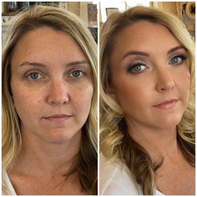 Beautiful Bridal before and after