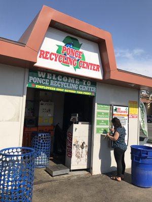 Store front during business hours.