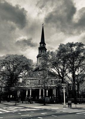 Church during the storm