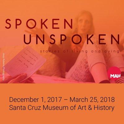 Spoken Unspoken is open at the MAH! 13 amazing audio stories w our patients reflecting on what they've said & not said in their lifetimes.