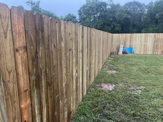 Fence installation