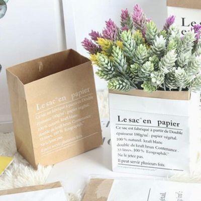 Reusable Washable Kraft Paper Bags Used For Storage, Flowers, Home Decor Ideas