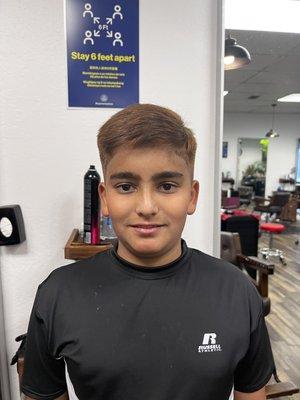 I been going at rainbow salon to Danny from past 7 years today I bring my son for his Hair cut and color with Danny to  for the first time.