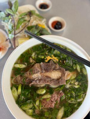 Pho With beef rib