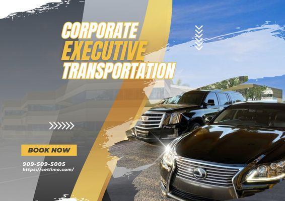 Ready for corporate excellence? Contact us today! 

Corporate Executive Transportation n Ontario, CA P - 909-509-5005