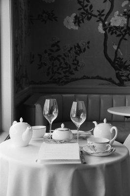 Typical tea setting