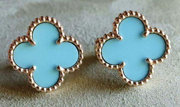 Alhambra VCA turquoise earrings at a great price!